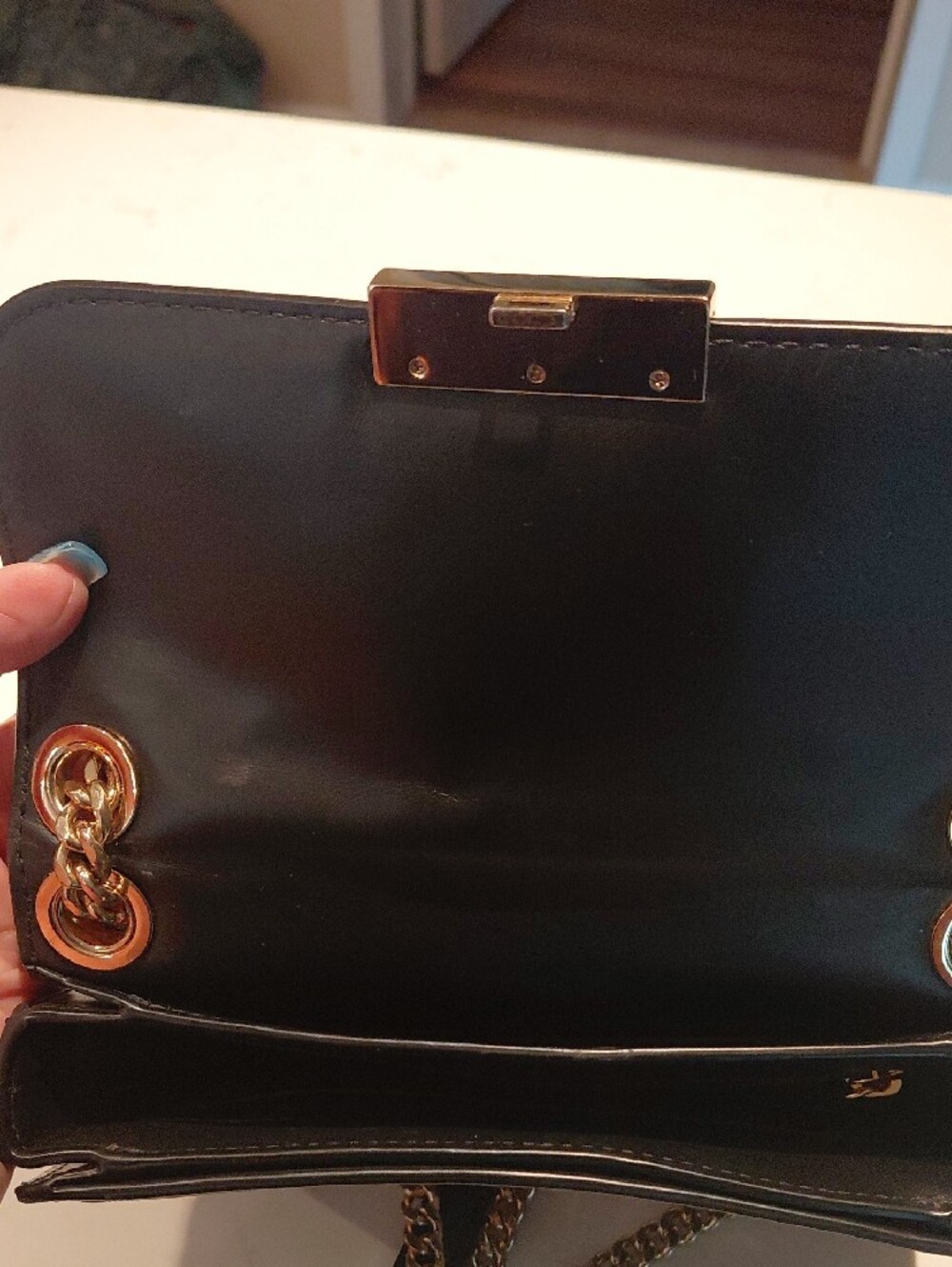Michael Kors Black Crossbody Bag with Gold and Silver Studs - Picture 4 of 4